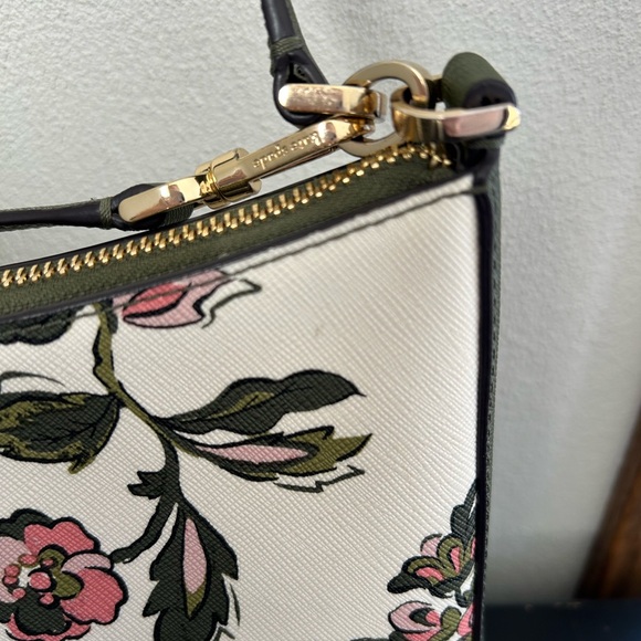 Kate Spade Floral Forest Blooms Leather Crossbody Shoulder Bag - Picture 6 of 15